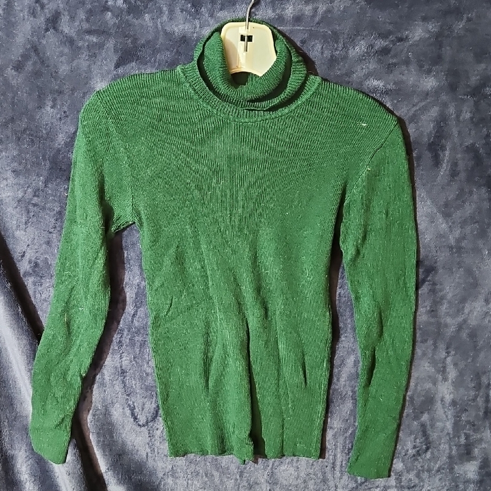 Crest Green Kids Sweater
